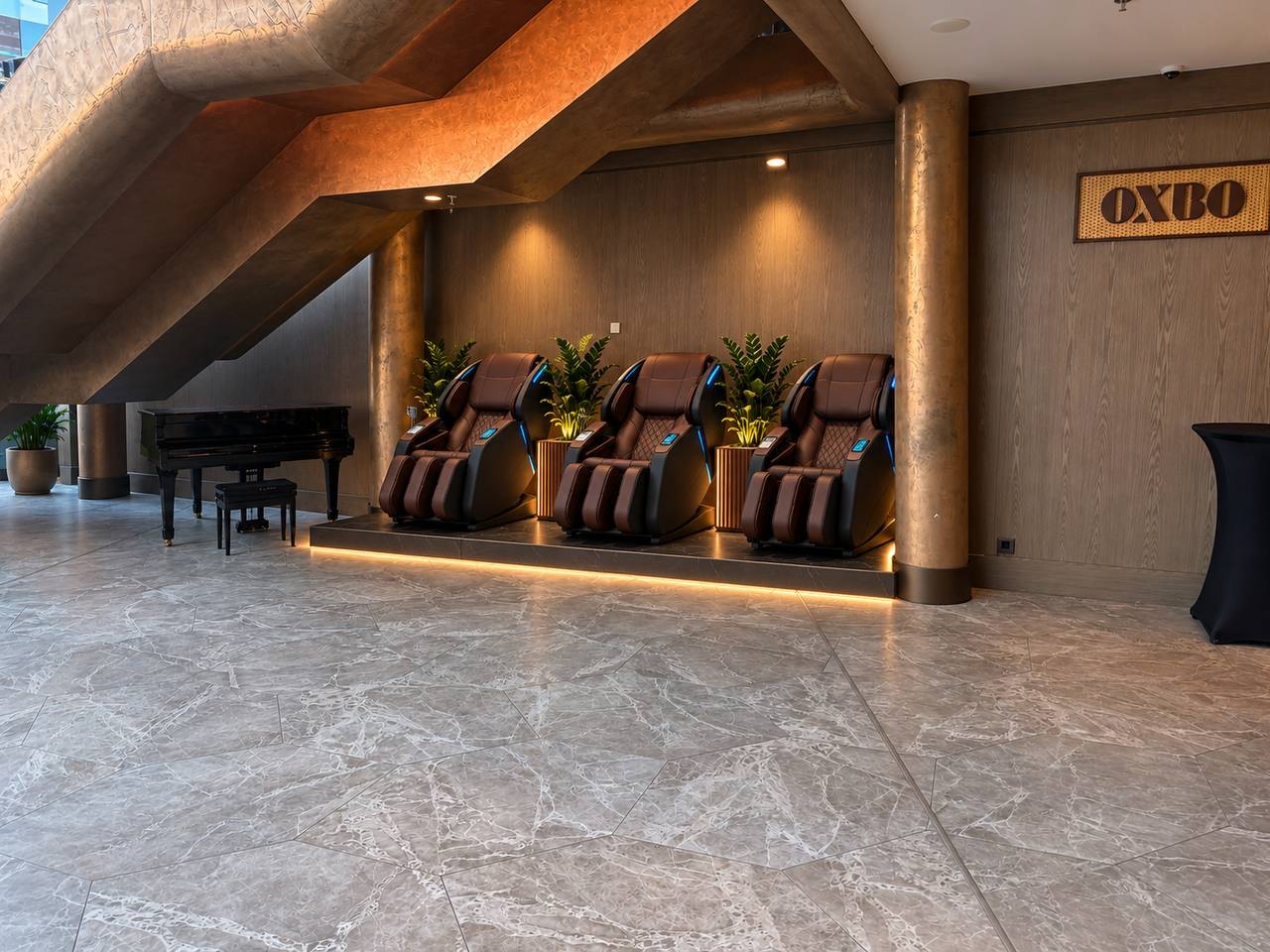 Lobby: a compact zone under the staircase